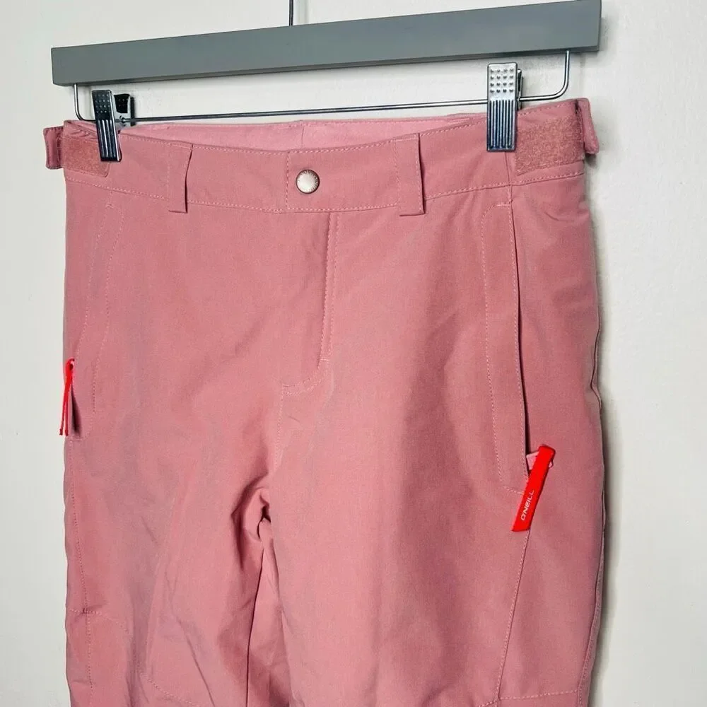 O'Neill Insulated Girls Ski Snowboard Pants Pink Sz 12 Slim Fit NEW condition